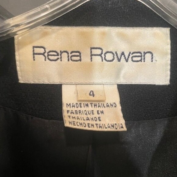 Rena Rowan Black Blazer – Sz 4 - Picture 3 of 9